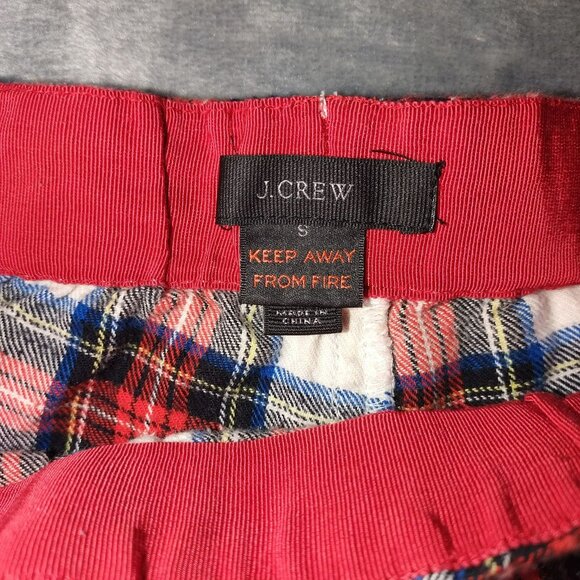 NOT FOR SALE J. Crew Womens Flannel Pajama Pants White-Out Plaid Sz S‎ Sleepwear - Picture 3 of 10